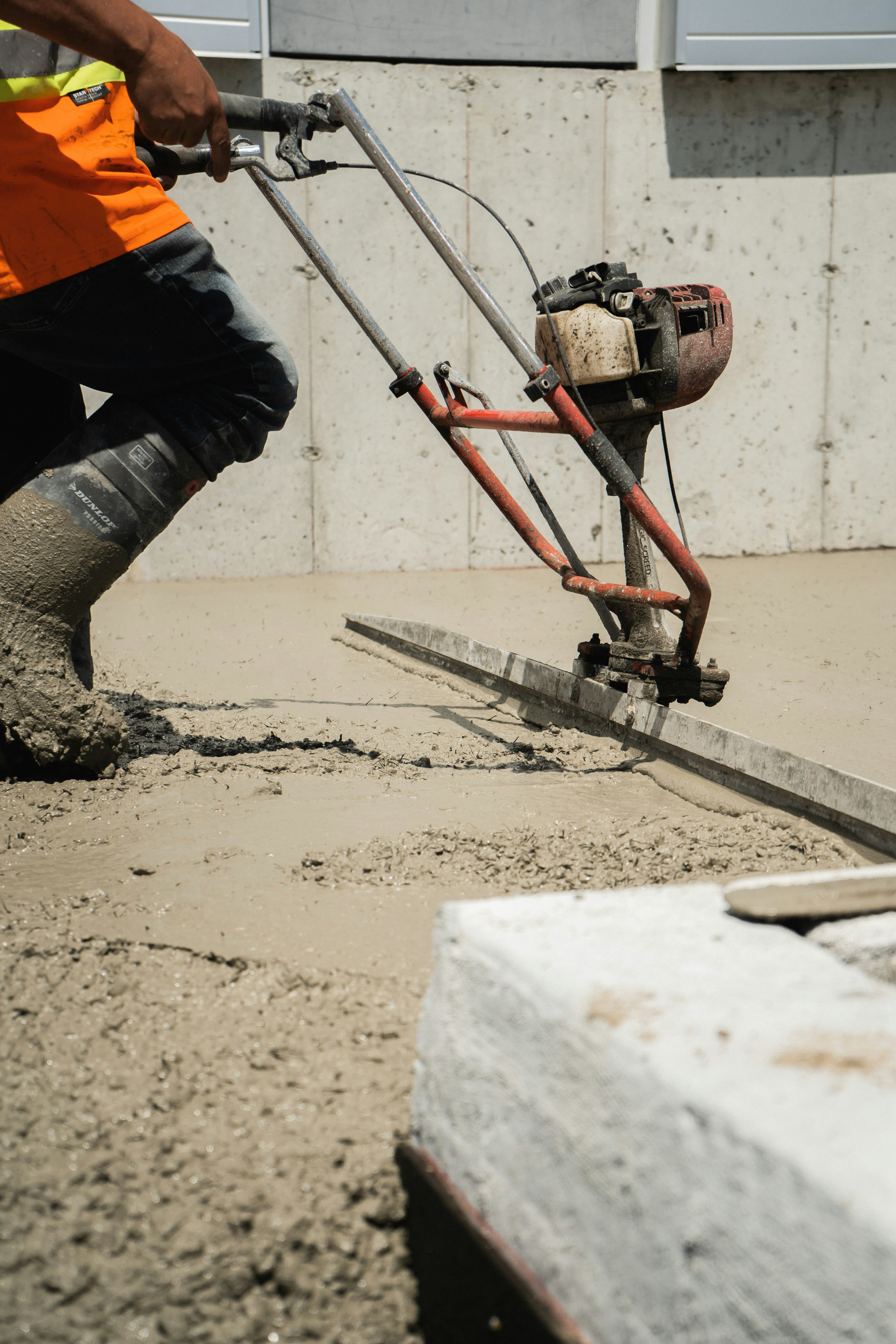 Trabajo en obra de concreto